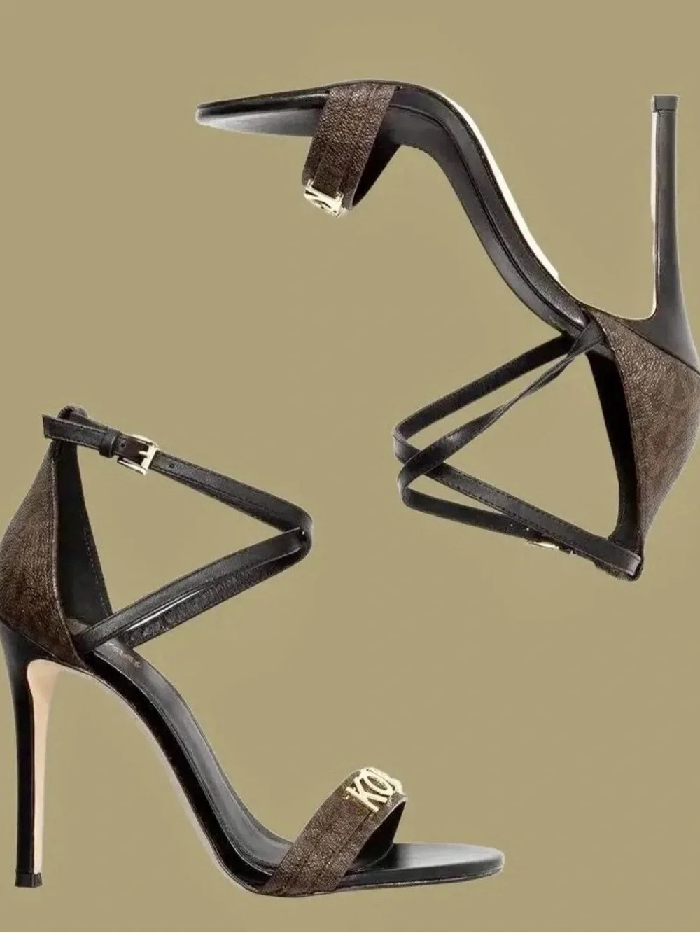 Michael Kors Signature Logo Stiletto Sandals – Size 9. New In Box.